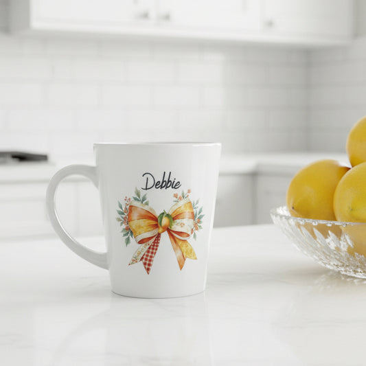 Mango Bow latte Ceramic Mug