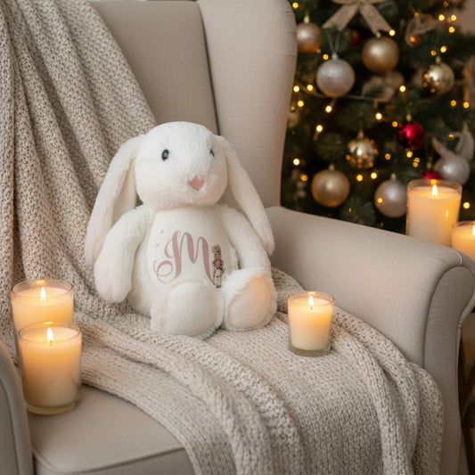 Initial Nutcracker Floppy Rabbit Plush Teddy