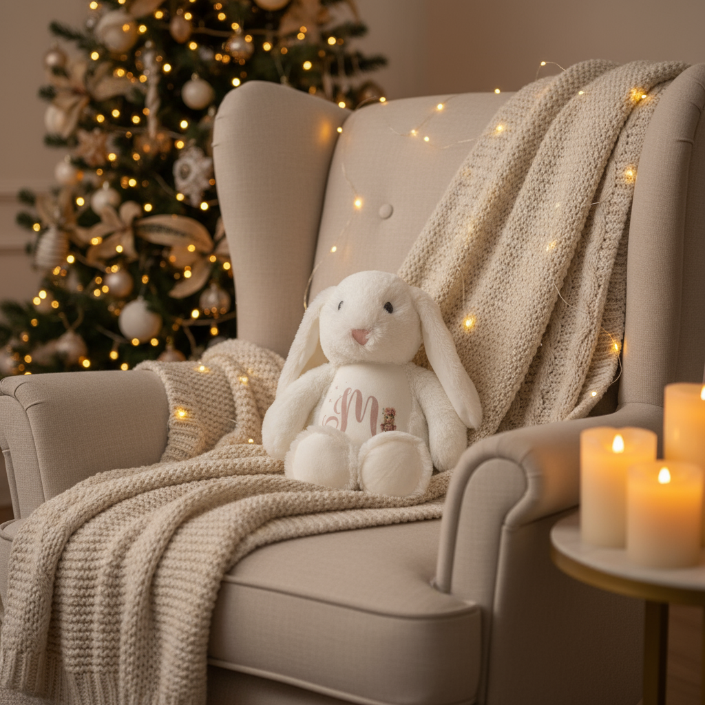 Initial Nutcracker Floppy Rabbit Plush Teddy