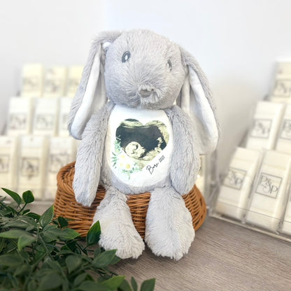 Scan Photo Plush Teddy - Photo and Text