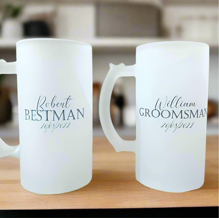 Best Man/Groomsman - Frosted Stein (Personalised)