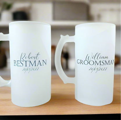 Best Man/Groomsman - Frosted Stein (Personalised)
