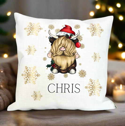 Highland Cow Christmas Gonk Design