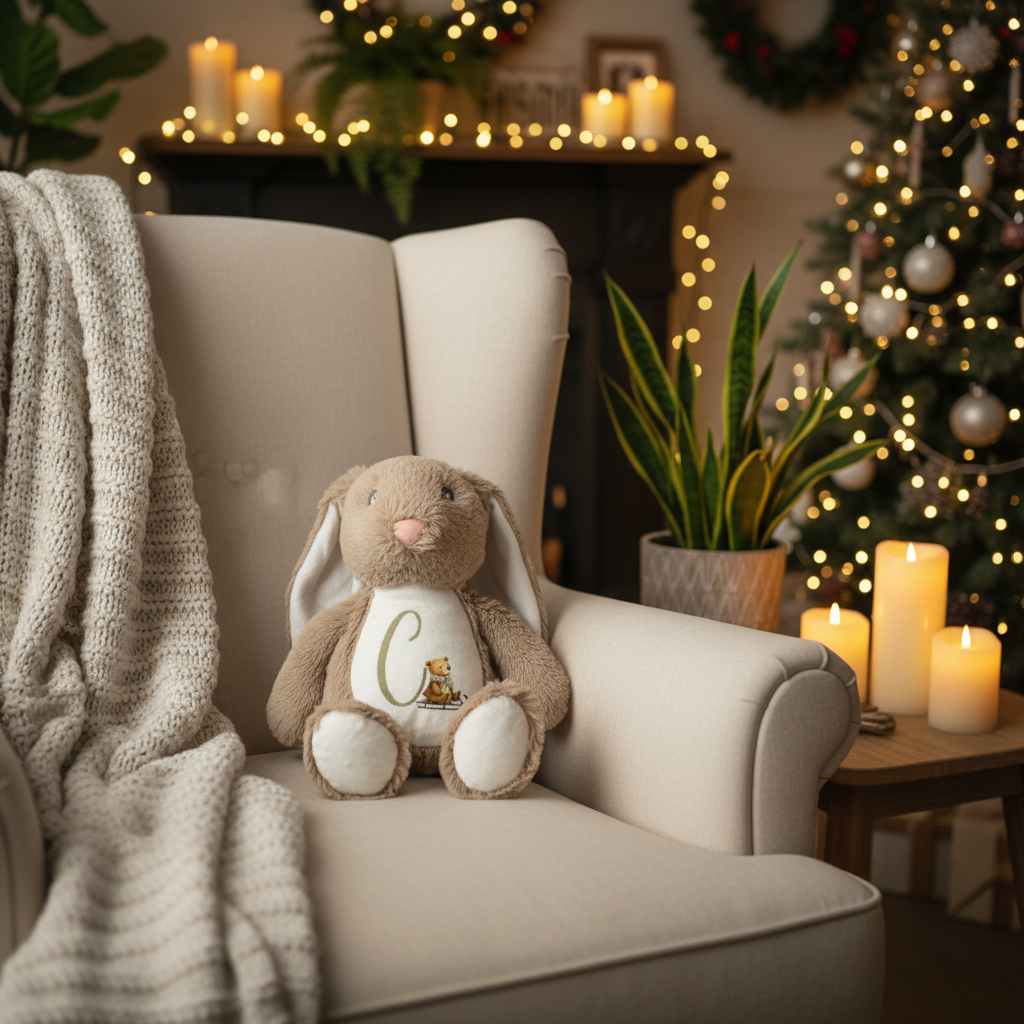 Teddy Bear Initial Floppy Rabbit Plush Teddy