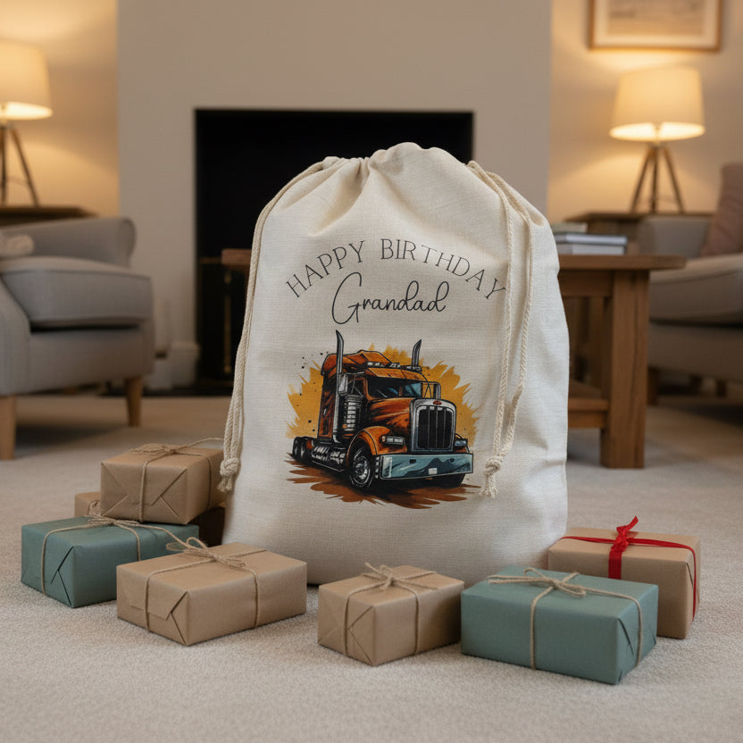 Truck Birthday Sack