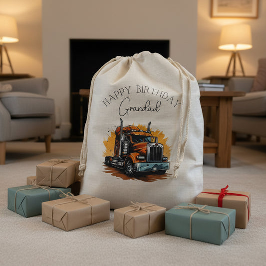 Truck Birthday Sack