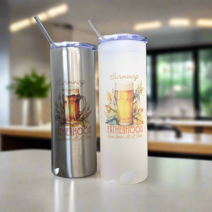 Surviving FatherHood Tall Skinny Tumbler 25oz