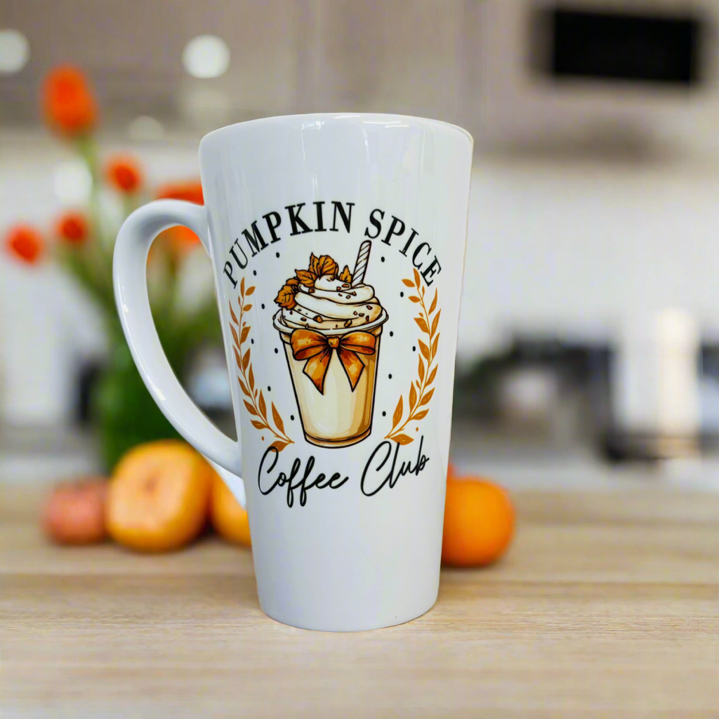 Pumpkin Spice Coffee Club Latte 17oz Latte Mug
