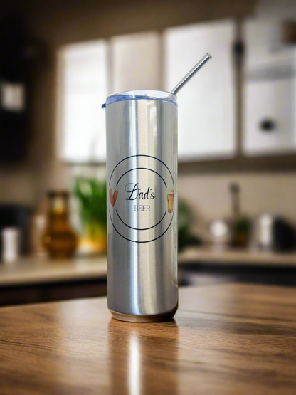 “Name’s” Beer Silver Stainless Steal Tumbler