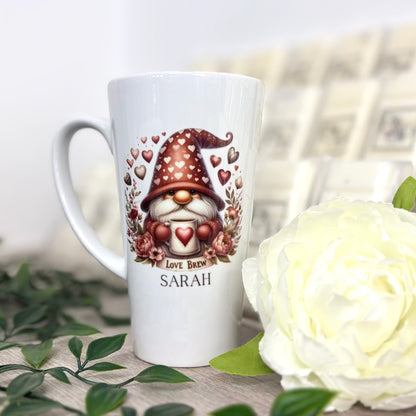 New Latte Love Brew Gonk Ceramic Mug 17oz inc Box