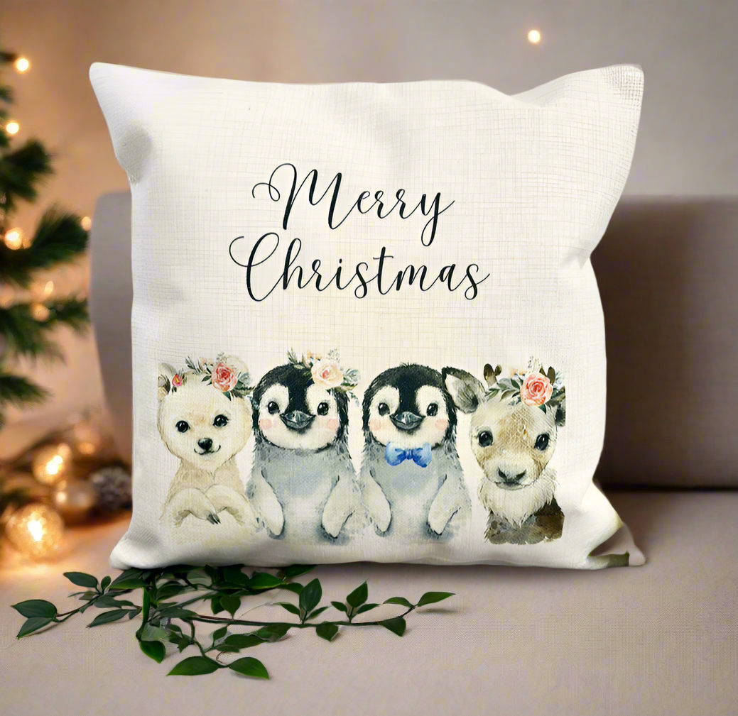 Merry Christmas Watercolour Animals Design (Various Products)