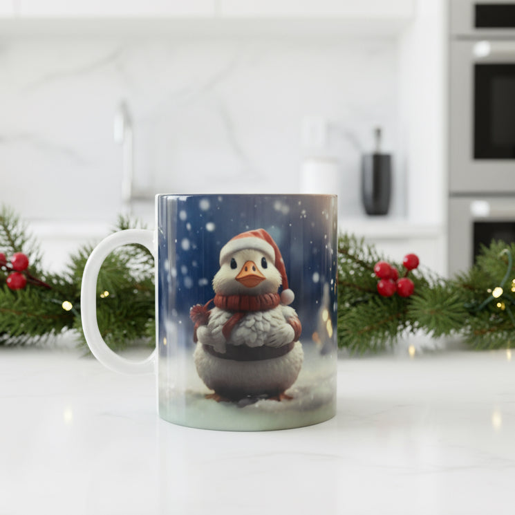 Plastic/ Polymere Mug Christmas Duck Designs