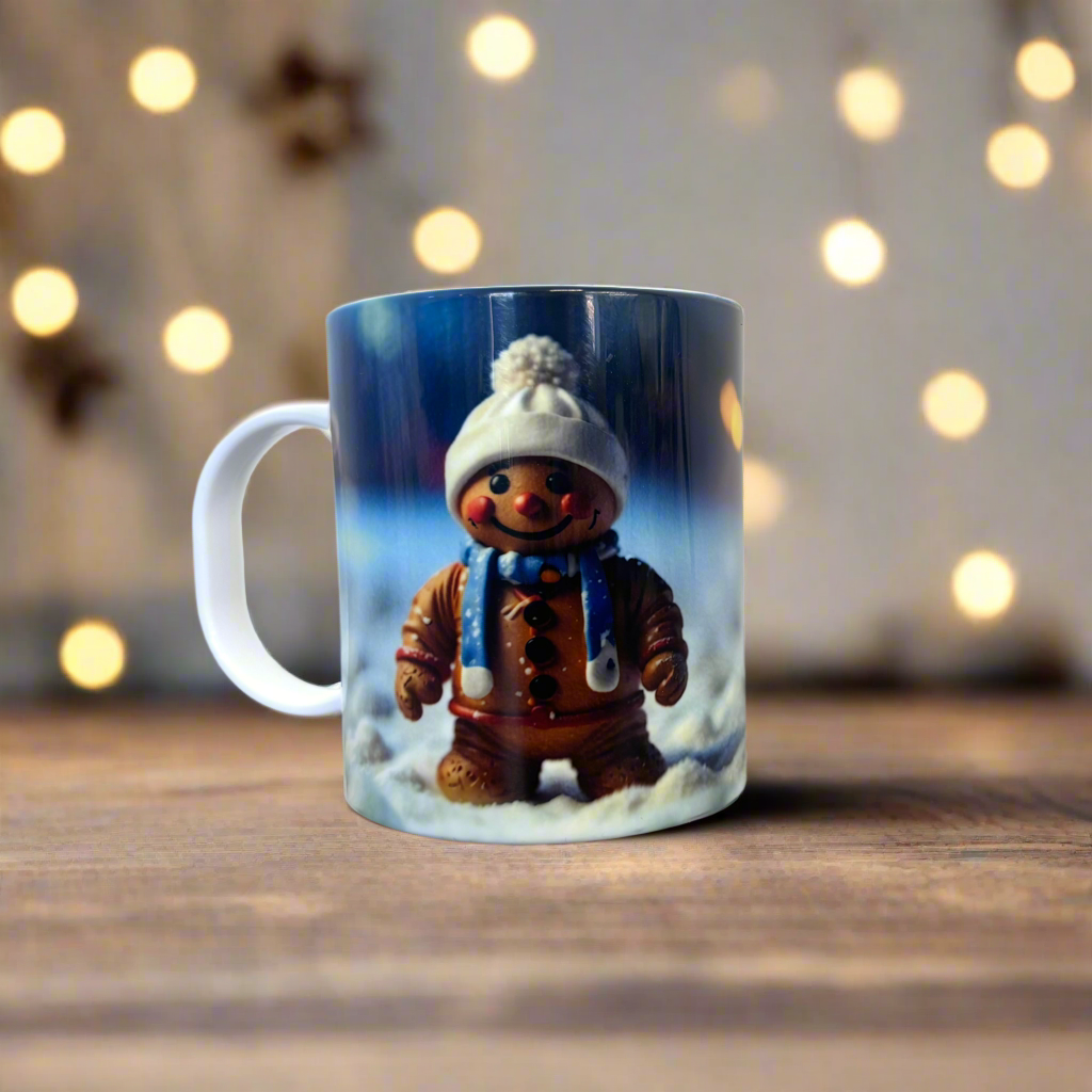 Plastic/ Polymere Mug Gingerbread Designs