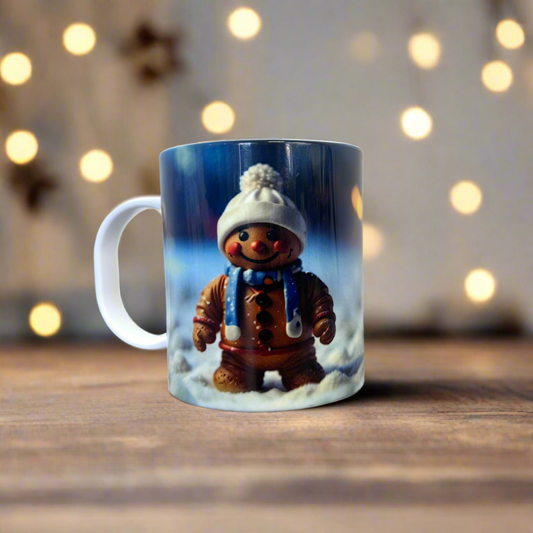 Plastic/ Polymere Mug Gingerbread Designs