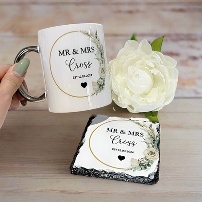 Couple in Gold Wreath Design (Various Products)