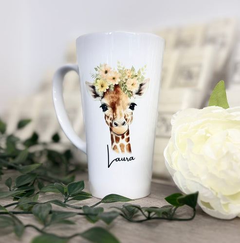 New Latte Girraffe Ceramic Mug 17oz inc Box Design