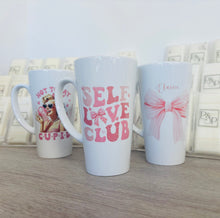 New Latte Ceramic “Self Love Club” Mug 17oz inc Box