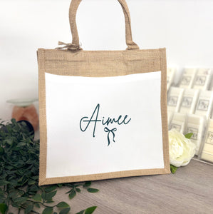 Any Name - Bow Tote Bag