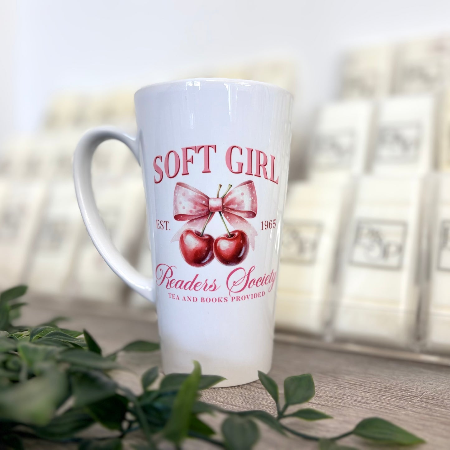 Summer Soft Girl Cherry Fruit 17oz Latte Mug