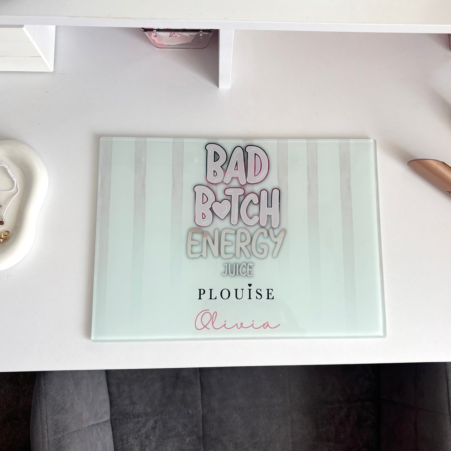 Rectangle Smooth Makeup Glass Board