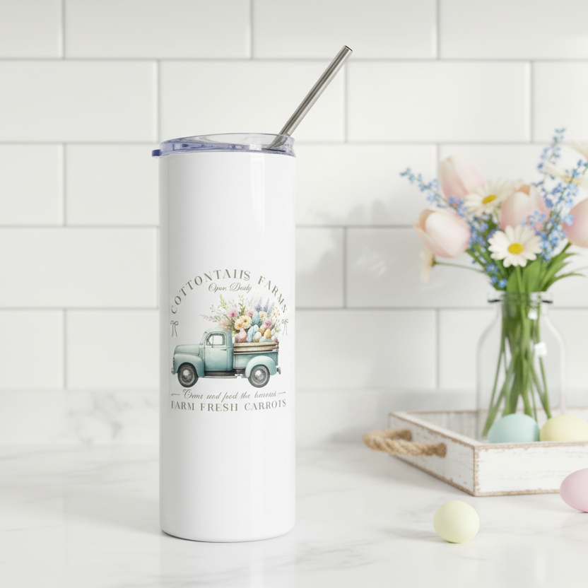 Easter Egg Truck Vintage Spring Tumbler