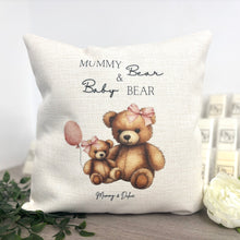 Mamma Bear and Baby Bear (Girl or boy) 40cm Cushion