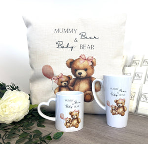 Mamma Bear and Baby Bear (Girl or boy) 40cm Cushion