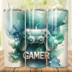 Gamer Turquoise Tumbler