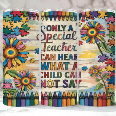 Special Teacher Skinny Tumbler