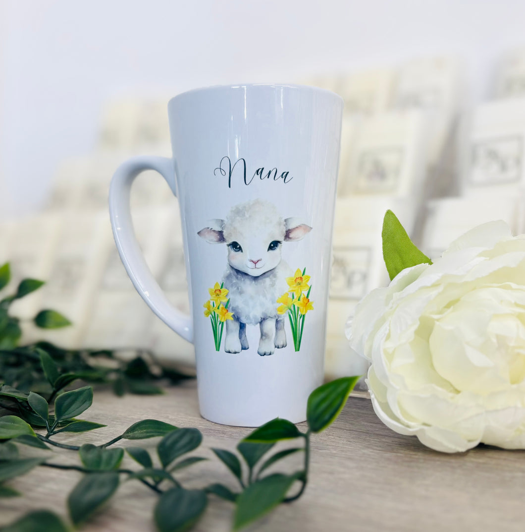 New Lamb Latte Ceramic Mug 17oz inc Box