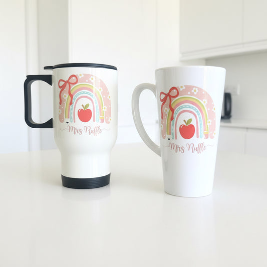 Teacher Travel Mug 14oz and Mini Latte Bundle