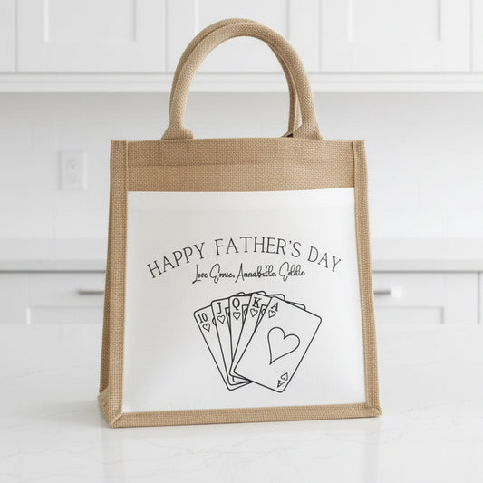 Father’s Day playing cards Tote bag
