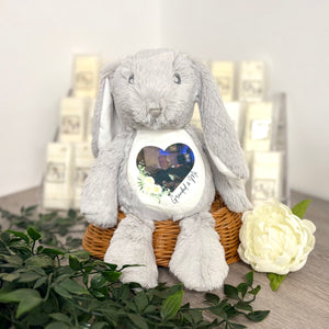 Floppy Rabbit Plush Teddy - Photo and Text