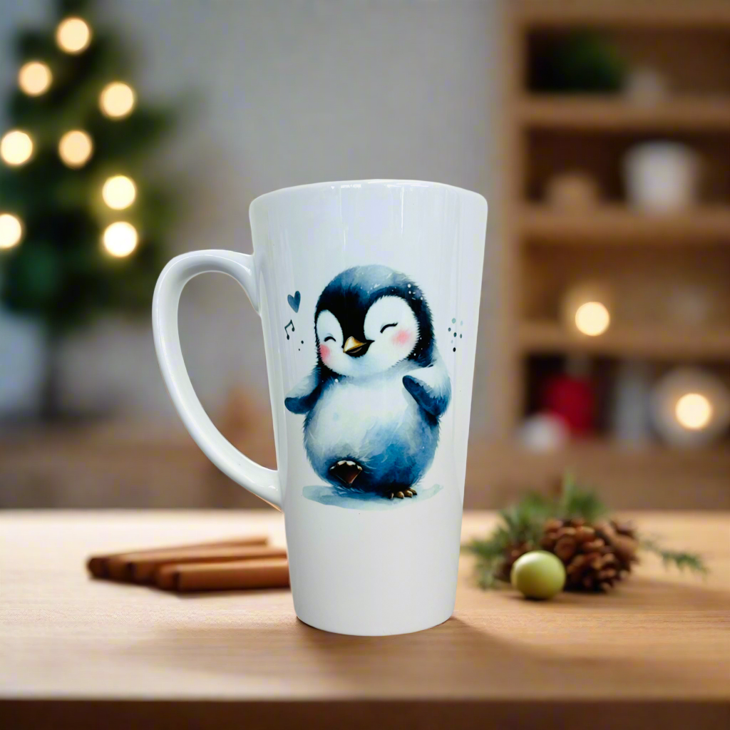 Penguin Latte Ceramic Mug 17oz inc Box