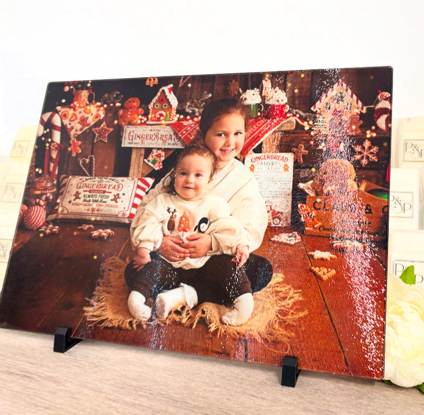 A3 TEXTURED Rectangle Photo Chopping Board Only