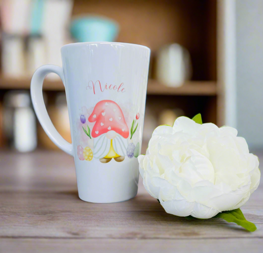 New Latte Ceramic Mug 17oz Easter Gonk inc Box