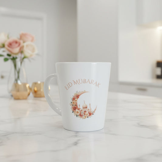 Eid Pink Crescent Latte Mug
