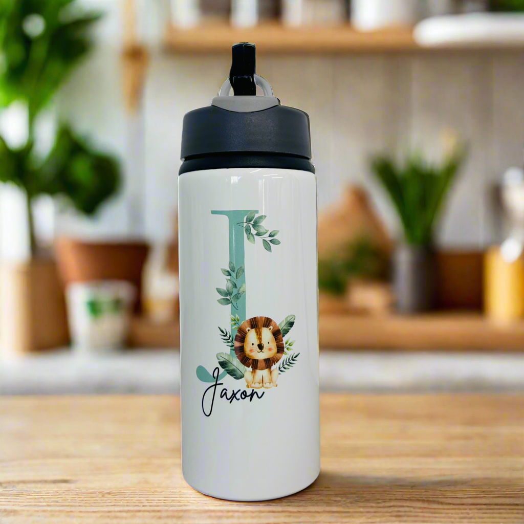 Initial Lion Sports Bottle