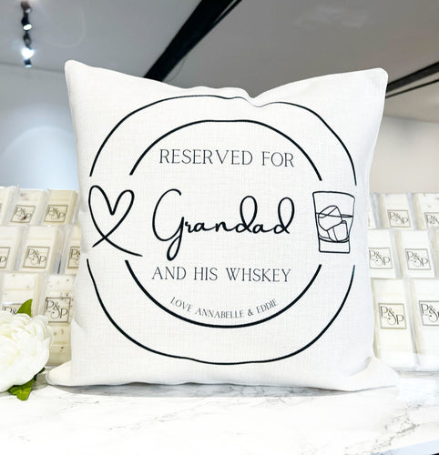 Reserved for “Grandad” and his “Whiskey” Design