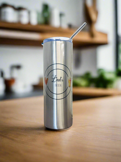 “Name’s” Beer Silver Stainless Steal Tumbler