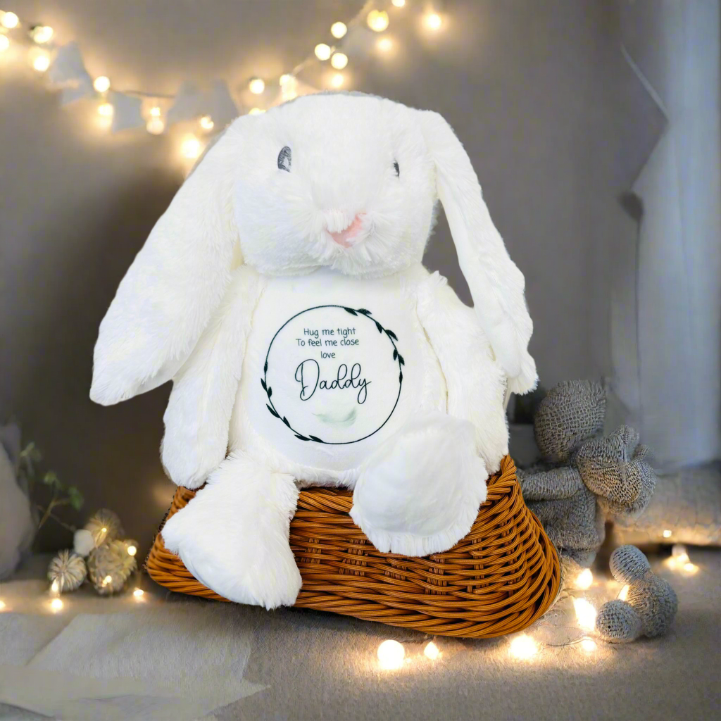 Floppy Rabbit Plush Teddy - Hug me tight and hold me close - Feather