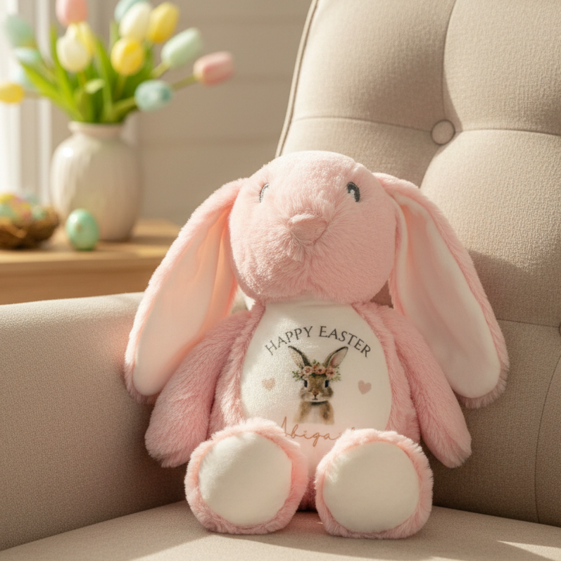 Floppy Rabbit Plush Teddy - Happy Easter