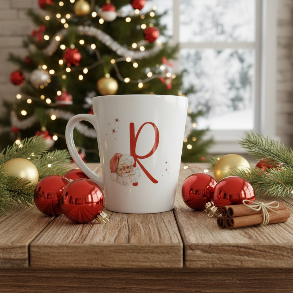 Initial Santa Mini Latte Mug
