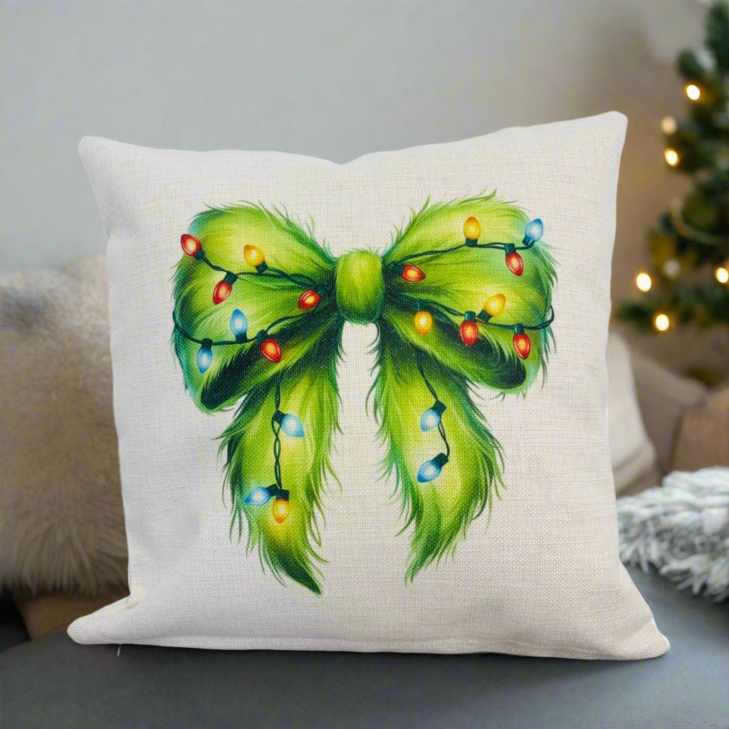 Green Fuzzy Bow Design (Various Products)