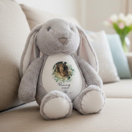 Floppy Rabbit Plush Teddy Pet / Memorial Pet Design