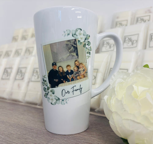 New Latte Ceramic Photo Mug 17oz inc Box