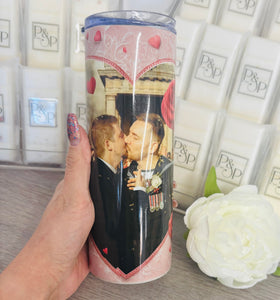 Love Heart Photo Tumbler