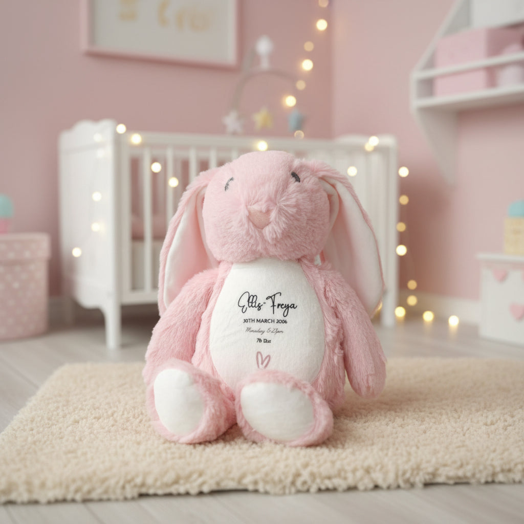 New Baby Rabbit Plush with hearts