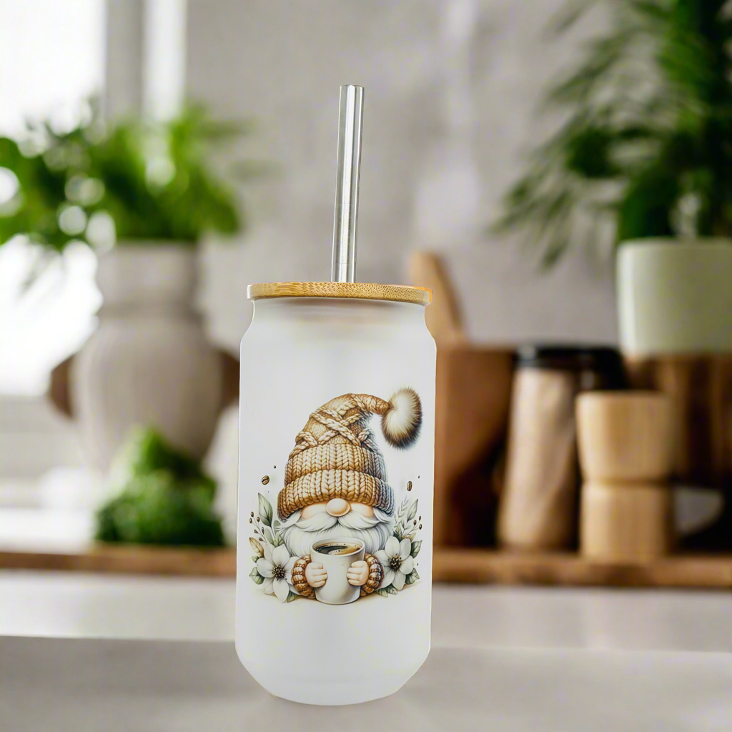 Coffee Gonk Glass Can 18oz Tumbler