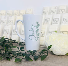 New Latte Ceramic Eucalyptus Mug 17oz inc Box